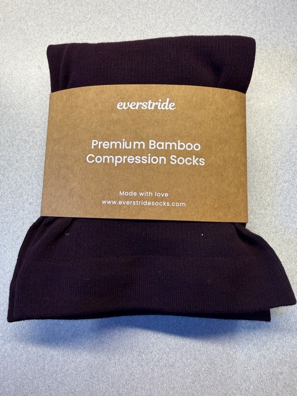 Everstride Premium Bamboo Compression Stockings 2x in Purple